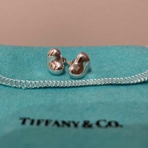 Elsa Peretti bean sterling silver earrings